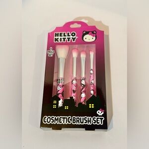 Hello Kitty Cosmetic Brush Set 4pcs Brand New
